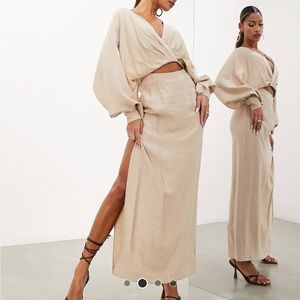 Strapping Detail Maxi Dress